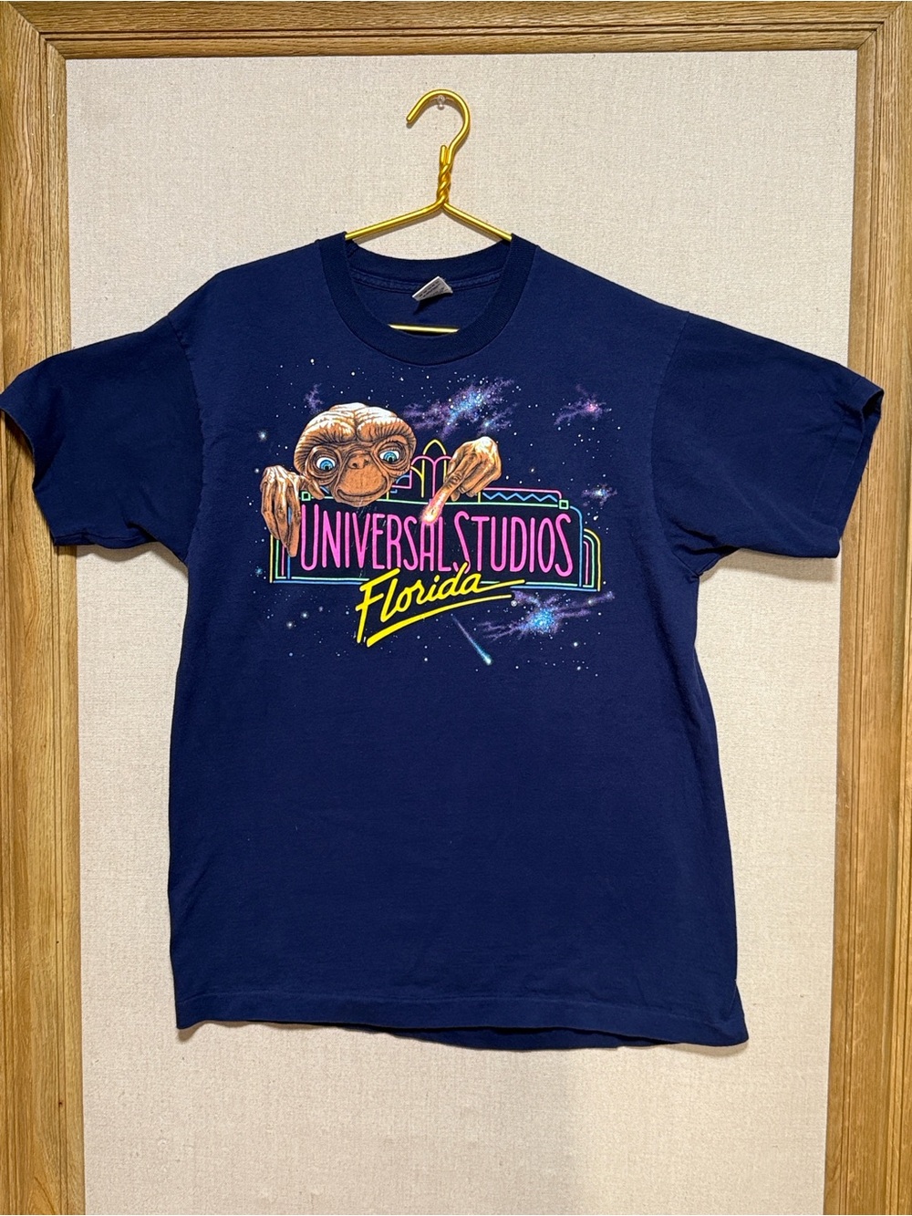 Vintage Universal Studios E.T. Movie Single-Stitch Graphic T Shirt 90s Size XL
